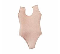 Gralara 1/12 Scale Single-Piece Swimsuit High-Leg Cut Female Action Figure Bodysuit Sleeveless 6 Inch Figure Swimsuit for Customizers, Hobbyists, Pink