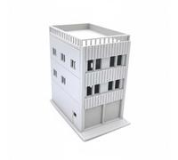 Gralara 1:150 Japanese Building Model DIY Assembly Building Kit Hobby Grade Model Train Layout Details for Hobbyists, Dioramas, Modern, Industrial, Urban-B