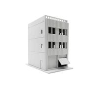Gralara 1:150 Japanese Building Model DIY Assembly Building Kit Hobby Grade Model Train Layout Details for Hobbyists, Dioramas, Modern, Industrial, Urban