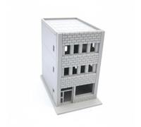 Gralara 1:150 Japanese Building Model DIY Assembly Building Kit Hobby Grade Model Train Layout Details for Hobbyists, Dioramas, Modern, Urban, Brick Facade