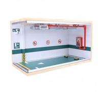 Gralara 1:18 Scale Parking Garage Easy Assembly Mini Underground Parking Lot Space Saving Diecast Car Display Garage for Collectors