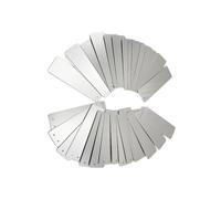 Gralara 100 Pieces Metal Plant Labels with Wires Waterproof, Rectangular Plant Marker with Storage Box, Double-Sided Write on Metal Tags, for Garden Beds, Gardeners