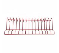 Gralara 15-Slot Plier Holder Eliminate Clutter Wire Tool Organizer Rack Heavy Duty Metal Desktop Plier Electricians, Craftsmen, Workshop, Garage, Red