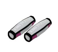 Gralara 2 Pack Portable Sandbags with Handles And Wrist Strap, Walking Dumbbells for Dance, Violet