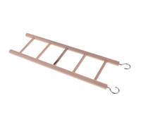 Gralara 2xWooden Parrot Rat Toy Bridge Ladder Hamster Bird Cage Accessories 5-stair, 2 Pcs