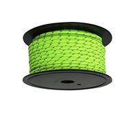 Gralara 30M 6mm Reflective Tent Rope Guylines, Multifunction Glow in The Dark for Hiking Clothesline Tent Accessories High Tensile Strength Canopy, Fluorescent Green