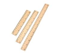 Gralara 3Pcs Wooden Rulers Straight Edge 2 Scale for Architects Engineers Home