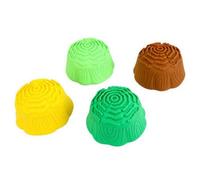 Gralara 4 Pieces Balance Stepping Stones Molded Wood-Grain Detailing, stability stones with Non-Slip Base, Sensory, Toy, for Playroom, Classroom, young children