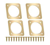 Gralara 4 Pieces Bluebird House Predators Guards Nest Entrance Guards Aesthetic Wood Pecker Nest Box Backyard Outdoor Metal Plates, 2.8 cm