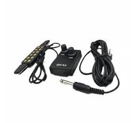 Gralara Acoustic Guitar Pickup Plug and Play Soundhole Guitar Pickup Volume Control Musical Equipment for Stage, Practice, Gold