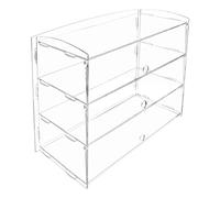 Gralara Acrylic Display Stand, Acrylic Glass Cabinet, Storage Shelf, Cupcake Stand, Shelf, Perfume Shelf for Dresser, Home, Multi, 3 Tiers