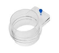 Gralara Acrylic Fish Food Dispenser Transparent Fish Feeding Ring Stable Hanging Feeding Ring for Fish Tank, 100mm