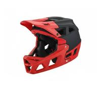 Gralara Adult Headgear Full Face Downhill Helmet Helmet Head With Extended Chin Support And Design Suitable for steep slopes stony tracks technical trails, Black Red, S【51-54CM】
