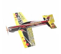 Gralara Aerobatic Plane Drop Resistant RC Airplane Structure Foam Board Aircraft Kit for Hobbyists, Outdoor, Yellow