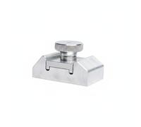 Gralara Aluminum Sanding Holder Compact and Portable Sheet Holder Easy Grip Knob Sanding Block Clamp for Model Makers, DIY Hobbyists, Craft Table, Small Grinding Rack - Aluminum Alloy