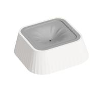 Gralara Anti-spill Pet Water Bowl Dispenser, Ideal for Medium And Large Dogs That Don't, Gray