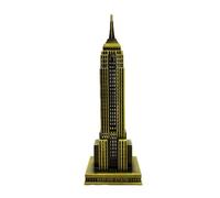 Gralara Architectural Monuments Figurine Model Metal the Five Boroughs City Geometric Design Skyscraper Model for Tourists, 18cm