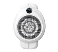 Gralara Automatic Shower Scrubber 3-Speed Adjustment Wall-Attached Bath Brush Digital Display Electric Back Scrubber