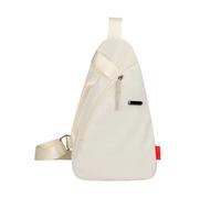 Gralara Bag Crossbody Organizer Shoulder Bag Backpack Made of Nylon with Bottle Holder And Extra Storage Space for Sports Trips Tours City Life R, White