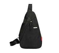 Gralara Bag Crossbody Organizer Shoulder Bag Backpack Made of Nylon with Bottle Holder And Extra Storage Space for Sports Trips Tours City Life R, black