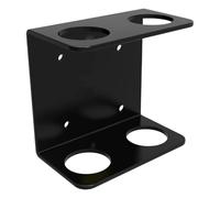 Gralara Barbell Bar Holder Storage Rack Weight Bar Wall Mount Iron Body Sturdy And Space-saving for Exercises Garage, Double Bars Holder