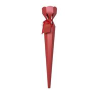 Gralara Bouquet Wrapping Paper Single Box Holder Wrapper Sleeve Floral Packaging Petal Top Pearlescent Finish Suitable for gift giving weddings graduations educator's day events, Red
