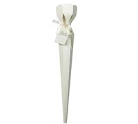 Gralara Bouquet Wrapping Paper Single Box Holder Wrapper Sleeve Floral Packaging Petal Top Pearlescent Finish Suitable for gift giving weddings graduations educator's day events, Beige