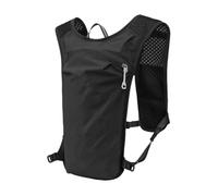 Gralara Breathable Backpack with Chest Strap Zippered Main Compartment, Outdoor Daypack, Adjustable, Rucksack, for biking, Running, Black