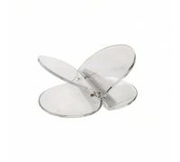 Gralara Butterfly-Shaped Acrylic Book and Holder Transparent Desktop Book Holder with Page Stop Thick Bookshelf with Semi-Circular Base