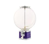 Gralara Capsule Machine Manual Toy Dispenser with Globe Scratch Resistant Toy Dispenser for Kids, Teachers, Parties, Playrooms, Purple