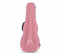 Gralara Carbon Fiber Violin Case Hard Backpack Violin Case String Instrument Equipment for Children, Peach Pink