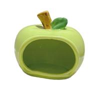 Gralara Ceramic Hamster House, Feeder, Fruit-shaped Nest for Hamsters And Dwarf Squirrels, Green