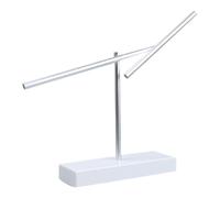 Gralara Chaotic As A Decorative Object And Physics Model. A Ball Pendulum Made of Stainless Steel with Continuous Rotation for The Study And Living Room. Heig, White