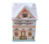 Gralara Christmas Village Spice House Miniature Pot for Spices and Condiments, Decorative Reusable Resin Container for Sugar, Suitable for Cooking, Style C