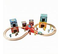 Gralara City Building Toy with Traffic Signs Color Printed t Scenes, Hands-on, for Activity Areas, Kids Ages 4-6