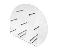 Gralara Clear Acrylic Donut Stand for Festive Occasions, Silver