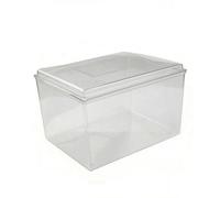 Gralara Clear Dust Cover Thickened Clear Box with Lid Dustproof Acrylic Display Box for Home Storage , Large 44 30 27
