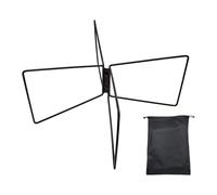 Gralara Collapsible Ice Bucket Stand for Camping And Travel, Black