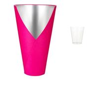 Gralara Cone Flower Box Hard Flower Packaging Box Creative for DIY Crafters , Barbie Pink , Large 18x9x30CM