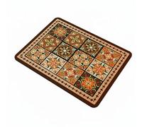 Gralara Diatomaceous Heat Resistant Diatomaceous Mineral Sink Mat Multi-Functional Absorbent for Dining Table, Coffee Bar, RV , Classic Floral , 30x40cm