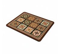 Gralara Diatomaceous Heat Resistant Diatomaceous Mineral Sink Mat Multi-Functional Absorbent for Dining Table, Coffee Bar, RV , Retro Floral , 30x40cm