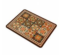 Gralara Diatomaceous Heat Resistant Diatomaceous Mineral Sink Mat Multi-Functional Absorbent for Dining Table, Coffee Bar, RV , Classic Floral , 40x60cm