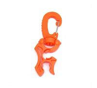 Gralara Diving Hose Clip Scuba Hose Holder Organizer Regulator Clip Gauge Keeper With Hose Channels And 360 Degree Rotating Fast Release Clip Reliable Nylon , Orange , 10-10mm
