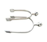 Gralara English-Style Equestrian Smooth Rolling Horse Rowels with Roller Ball Look Stainle Alloy Horse Rowels for Equestrians