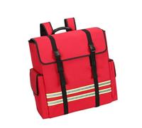 Gralara Fire Hose Backpack, Heavy-Duty Hose Carrier Bag, Reflective Strips, Waterproof Oxford, Suitable for Professional Equipment, Red