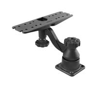 Gralara Fishfinder Mount Holder Aluminum Alloy 360 Degree Mounting Base for Fishing Boating Fisheries, Style B