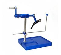 Gralara Fishing Hook Clamp Fly Tying Tabletop Rotating Vise Adjustable Secure Hook Clamp Steel Alloy Support Suitable for Craft Workshop Use, Blue