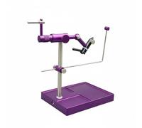 Gralara Fishing Hook Clamp Fly Tying Tabletop Rotating Vise Adjustable Secure Hook Clamp Steel Alloy Support Suitable for Craft Workshop Use, Purple