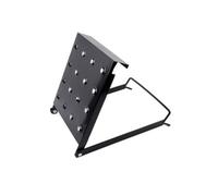 Gralara Folding Compact Ladder Shelf with Hook Multi-Functional for Working at Height, Decorating, Black