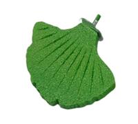 Gralara Ginkgo Leaf Parrot Stand for Birds, Easy Setup Resin Perch, Green